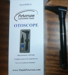Locksmith peterson pen light otoscope new , with batteries cheap deal! no box - Picture 1 of 6