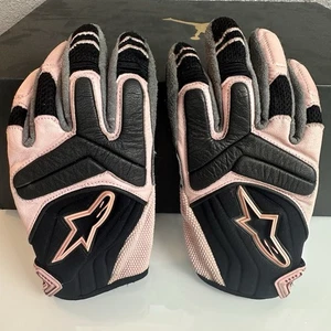 Alpinestars Women’s Motorcycle Gloves Size Medium Pink/Black Dirt Bike MotoX - Picture 1 of 11