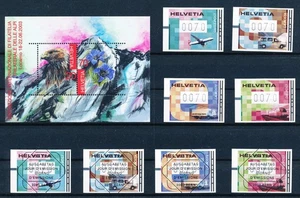 LS54847 Switzerland FDC ATM stamps fine lot MNH - Picture 1 of 1