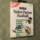 Walter Payton Football AUTHENTIC SMS (Sega Master System, 1989) W/ Case And Book