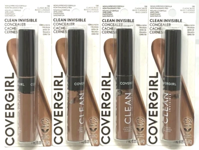 (4) Covergirl Clean Invisible Concealer 0.23 fl oz Ea Sealed 130 - Classic Beige - Image 1 of 3
