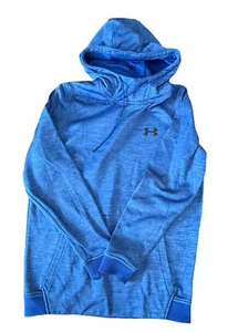 Felpa con cappuccio Under Armour UA Cold Gear blu sciolta taglia small - Foto 1 di 5