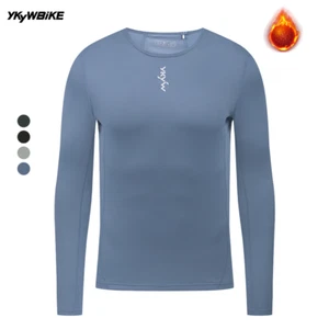 2025 Men's Cycling Base Layers Bike sports Running Undershirt Fleece Base Layer - Picture 1 of 65