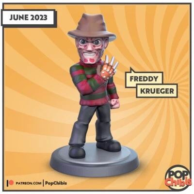 Freddy Krueger | POP | CHIBI | 60mm base | 1:20 | 3D print | Model Kit — 第 1/2 张图片