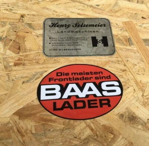 BAAS Frontlader Aufkleber Frontladerschwinge Traktor Die meisten Frontlader - Bild 1 von 1