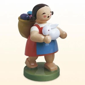 Wendt & Kühn Osterkinder Mädchen mit Eierkorb und Hase, 5240/3 Ostern Fachhandel - Bild 1 von 3