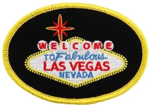 WELCOME TO FABULOUS LAS VEGAS SIGN PATCH NEVADA CASINO embroidered souvenir iron - Picture 1 of 4