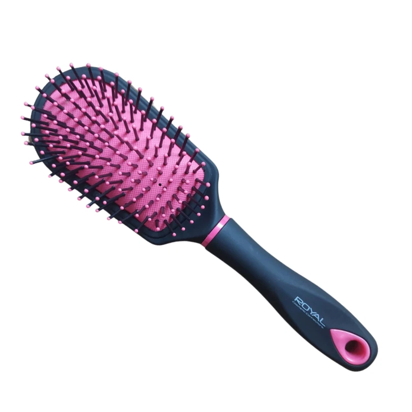 Professional Salon Hair brush Comb Styling Paddle Oval Diamante Cushion Massage - Image 1 of 3