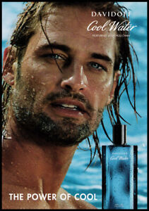 Josh Holloway 2-pg clipping 2008 annonce pour Davidoff Cool Water