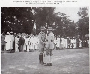 IMAGE 1940 PRINT GENERAL WEYGAND A ABIDJAN COTE D IVOIRE IVORY COAST - Picture 1 of 1