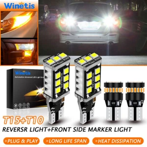921 168 194 T15 LED Retroceso Frontal Luces Marcadoras Blanco Ámbar WINETIS - Imagen 1 de 8