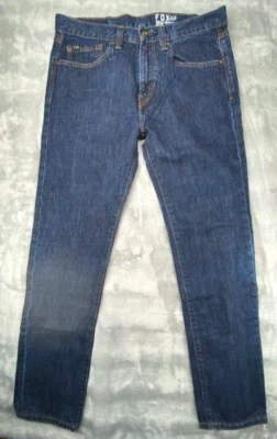 Fox Head Jeans Mens 31 x 30 Denim Blue Slim Throttle 100% Cotton - Image 1 of 4