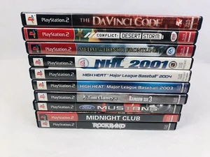 PS2 Game Lot Of 10 Sony PlayStation 2 CIB Midnight Club, Rockband.. Tested Works - Picture 1 of 21