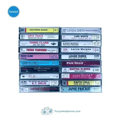 20 SEALED Country Cassette Tapes #4: Terri Clark Trisha Dolly Faith Hill Loretta - Image 1 of 3