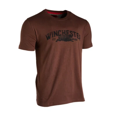 Winchester T-Shirt Vertmont Brown mit Keiler Jagdshirt Jagdhemd NEU - Bild 1 von 2