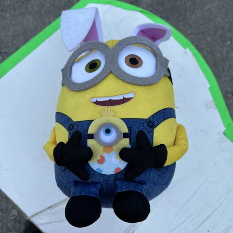 Despicable Me Minion Plush Kevin  Easter Bunny Ears Stuffed Animal 12” Toy Cover
