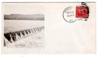 #681 Ohio River 1929 FDC Beazell Photo 30C Unofficial City Russell KY - Image 1 of 2