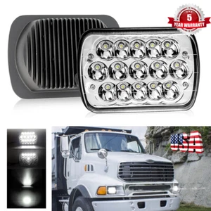 Faro LED 105W 5x7 7x6" pulgadas haz alto/bajo para camión esterlina A9500 LT9500 - Imagen 1 de 14