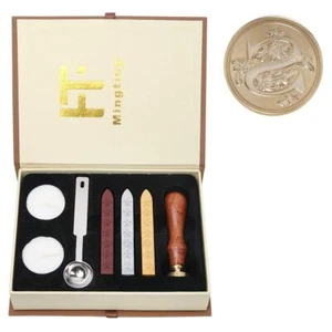 Wax Seal Stamp Kit,Classical Old-Fashioned Antique Wax Stamp Seal Kit Initial... - Picture 1 of 9