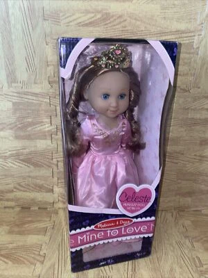 Muñeca Melissa & Doug Mine to Love Princesa Celeste - 14” Rosa Vestido y Zapatos Corona Foto 1 de 4