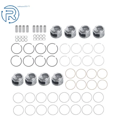 Juego de pistones con anillos para Chrysler/Dodge/Jeep/Mitsubishi 99-07 4,7 L SOHC V8 16V Foto 1 de 4