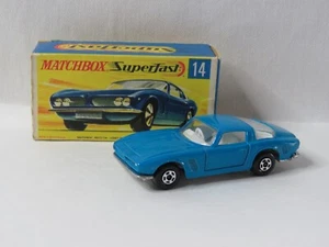 Vintage 1969 Lesney Matchbox Superfast #14 ISO Grifo con scatola originale Inghilterra - Foto 1 di 11