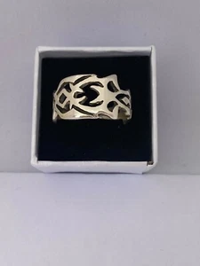Massiver Silber 925 Damen, Herren Ring UK Handarbeit Größe verfügbar + Geschenkbox - Bild 1 von 5