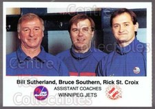1988-89 Winnipeg Jets Police #23 Bruce Southern, Bill Sutherland, Rick St.Croix