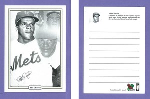 Venezuelan Baseball  postal card ELIO CHACON  RARE !