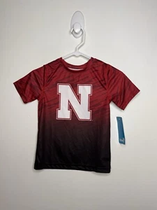 NCAA Nebraska Corn Huskers Shirt Jungen Größe 7 Active Wear Kurzarm - Bild 1 von 3
