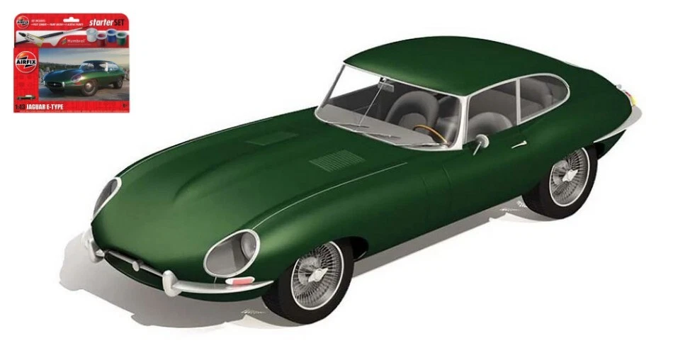 Modellino model kit di montaggio auto Airfix  JAGUAR E-TYPE SMALL STARTER SET... - Immagine 1 di 1