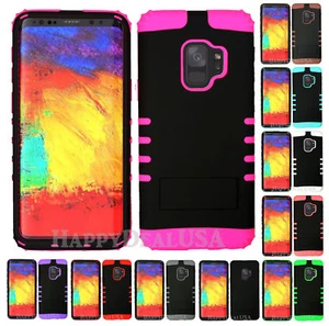 for Samsung Galaxy S9 & Plus - KoolKase Hybrid Silicone Cover Case - Black (R) - Picture 1 of 12