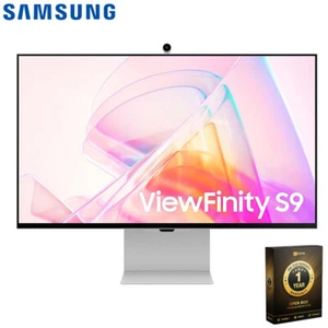Samsung 27" ViewFinity S9 5K IPS Smart Monitor w/ Webcam + 1 Year Warranty Pack - Picture 1 of 12