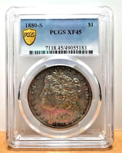 1880-S Morgan Silver Dollar PCGS XF45