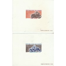 NIGER 1976 MOTOCICLISMO 4 VALORI SU PROVE DI LUSSO 4 BF ND  MF71263