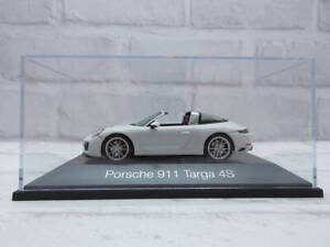1/43 Herpa Porsche 911 Targa 4S White Model Car