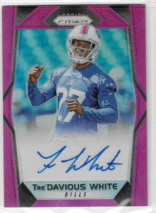 TRE'DAVIOUS WHITE 2017 PANINI PRIZM PINK HOLO AUTOGRAPH AUTO ROOKIE RC BILLS - Picture 1 of 1