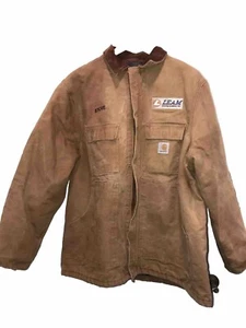 Chaqueta De Colección Carhartt LEAM DRILLING Marrón Forrada con Manta Talla 48 De Colección RARA AÑOS 90 - Imagen 1 de 18