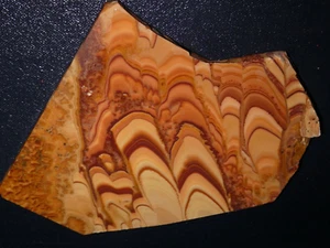 Wave Dolomite    slab-   7 1/8" x 5 1/8"--rough -cabbing- collect-geology - Picture 1 of 3