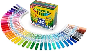 Crayola Ultra Clean Washable Markers (40Ct), Coloring Markers for Kids, Coloring - Picture 1 of 7