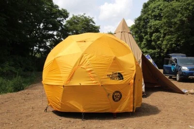 THE NORTH FACE Geodome 4 Tent with Footprint NV21800 Saffron Yellow Japan - Image 1 of 4
