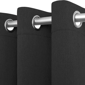 [2-Panels Cozlo Blackout Curtains for Bedroom with Grommet Black Out Room Dar... - Picture 1 of 5