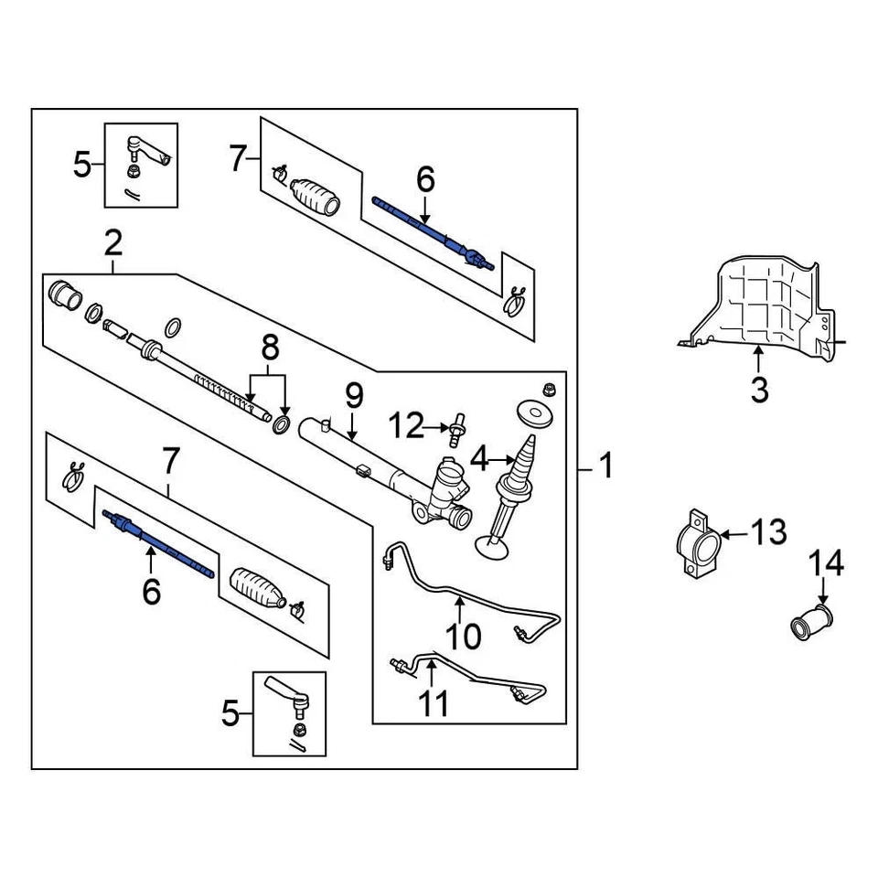 For Nissan Murano 2005-2007 Nissan D8520CB025 Outer Steering Tie Rod End Foto 1 de 2