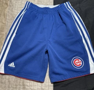 Chicago Cubs Adidas Boys Large(7) Blue Shorts Athletic - Picture 1 of 8