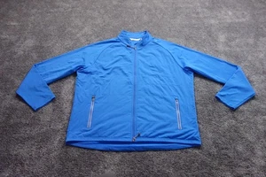 Chaqueta Peter Millar Para Hombre XL Corona Azul Deportiva Cremallera Completa Rendimiento Golf - Imagen 1 de 10
