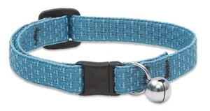 LupinePet Eco 1/2" Tropical Sea Cat Safety Collar with Bell , 8-12" - Picture 1 of 1
