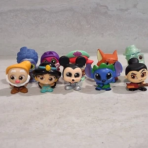 Disney Doorables Lot Of 10 Figures Mulan Stitch Mickey Ariel Jasmine Cheshire - Picture 1 of 6