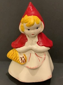 Biscottiera Cappuccetto Rosso Little con Coperchio Vintage 12" LEGGERE BENE - Foto 1 di 7
