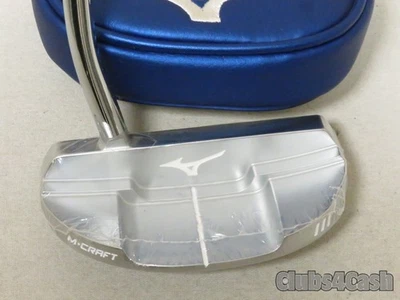 Mizuno M Craft III Putter Mallet White Satin Chrome 34" +Cover .. NEW - Image 1 of 4