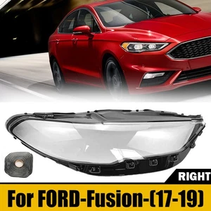 Right Side For Ford Fusion 2017-2018 Front Headlight HeadLamp Lens Shell Cover - Picture 1 of 8